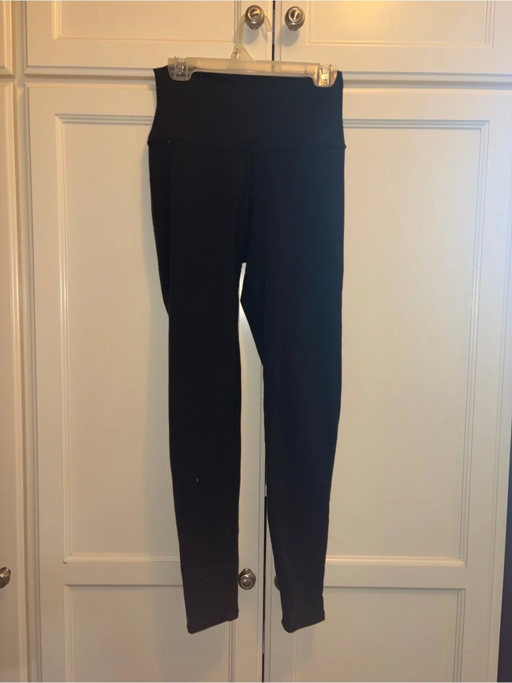 ALO Yoga Black High-Rise Leggings with Wide Waistband